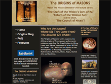 Tablet Screenshot of originsofmasons.com